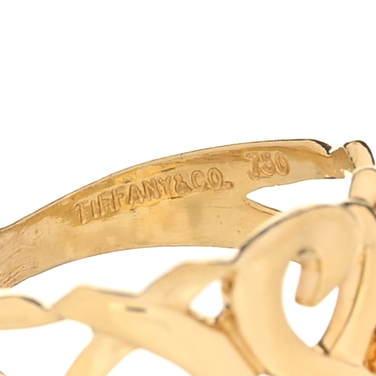 18K Yellow Gold Paloma Picasso Loving Heart Ring 46 3.75