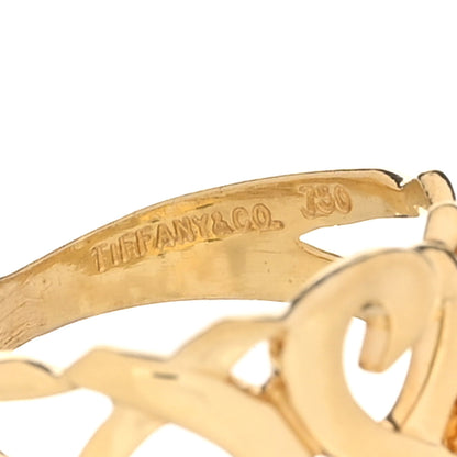 Tiffany 18K Yellow Gold Paloma Picasso Loving Heart Ring 46 3.75 5 of 5