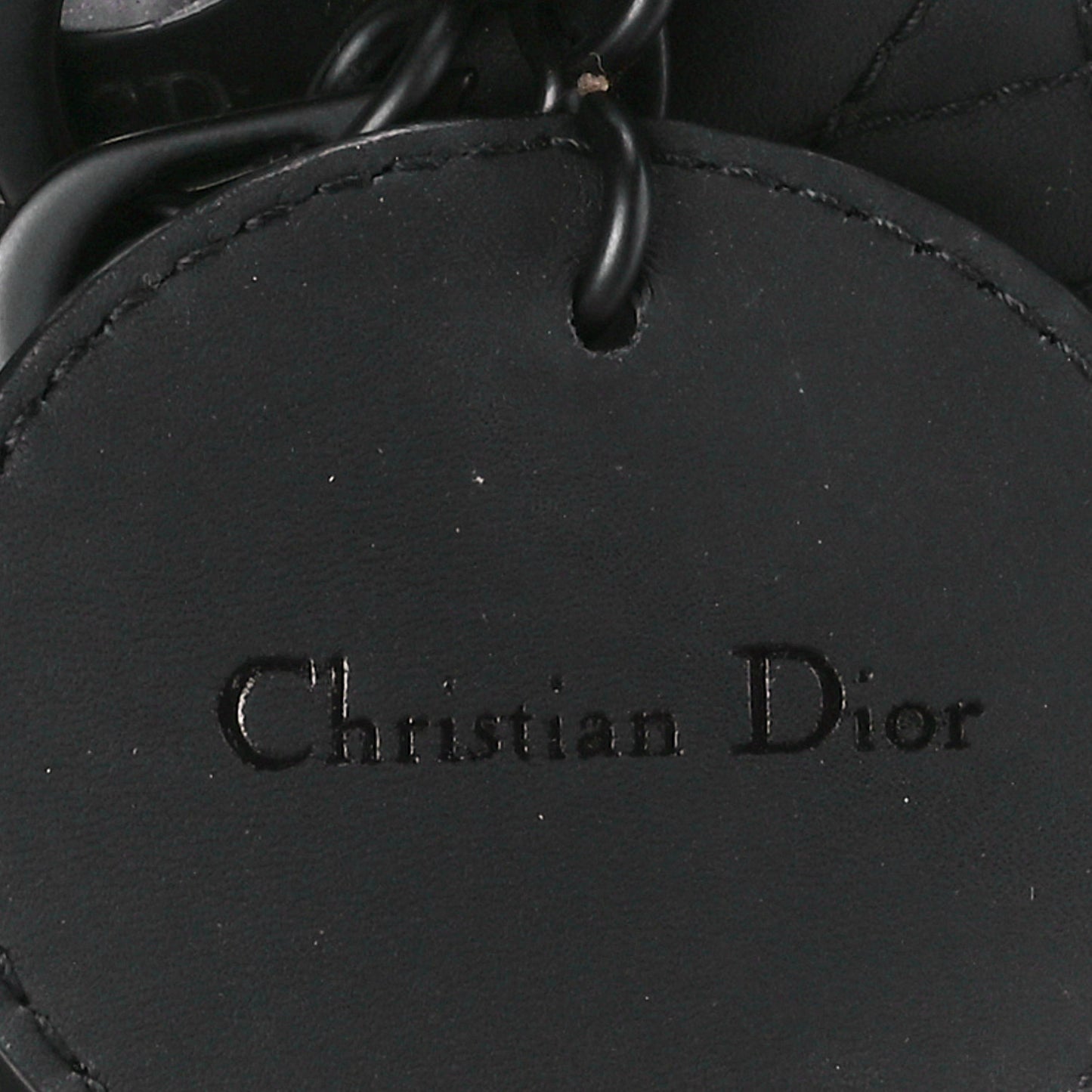 Ultra Matte Calfskin Cannage Large Lady Dior Black