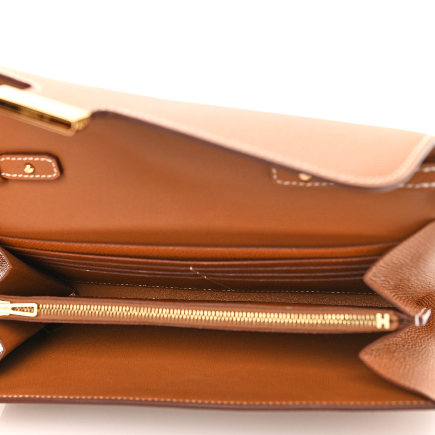 Hermes Epsom Constance Long Wallet To Go Gold 5 of 10