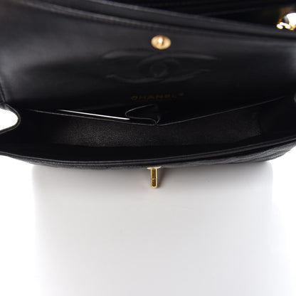 Chanel Caviar Quilted Medium Double Flap Black 7 of 10