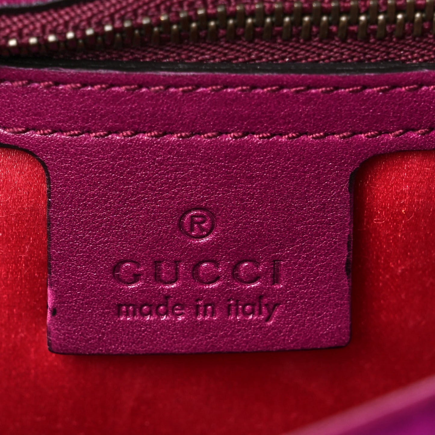 Velvet Matelasse Medium GG Marmont Shoulder Bag Fuchsia Violet Cyclamen