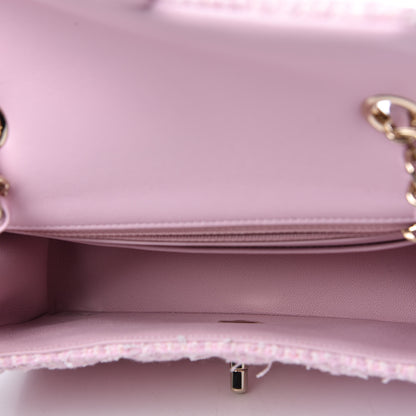 Chanel Tweed Quilted Mini Rectangular Flap Pink 5 of 11