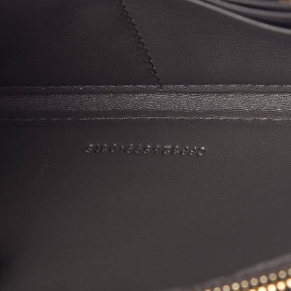Saint Laurent Calfskin Crocodile Embossed Classic Zip Around Continental Wallet Grey 7 of 7