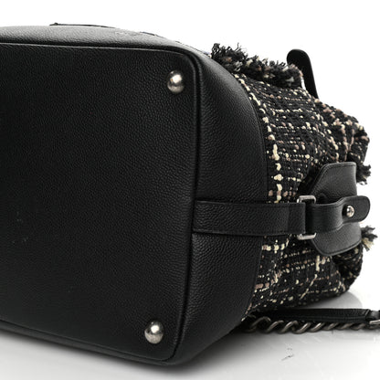 Chanel Tweed Trip Bowling Bag Black 10 of 17