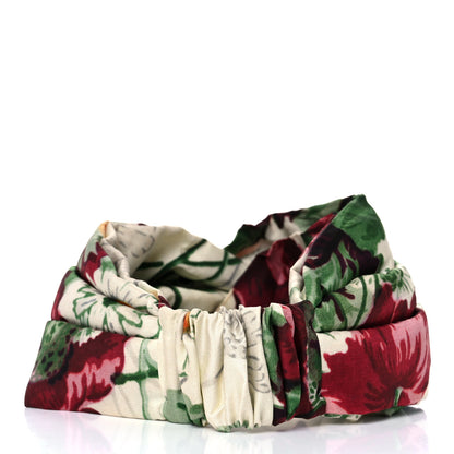 Gucci Silk Flora Print Headband M Multicolor 4 of 9