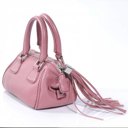 Chanel Leather Small Tassel Handbag Pink 8 of 10