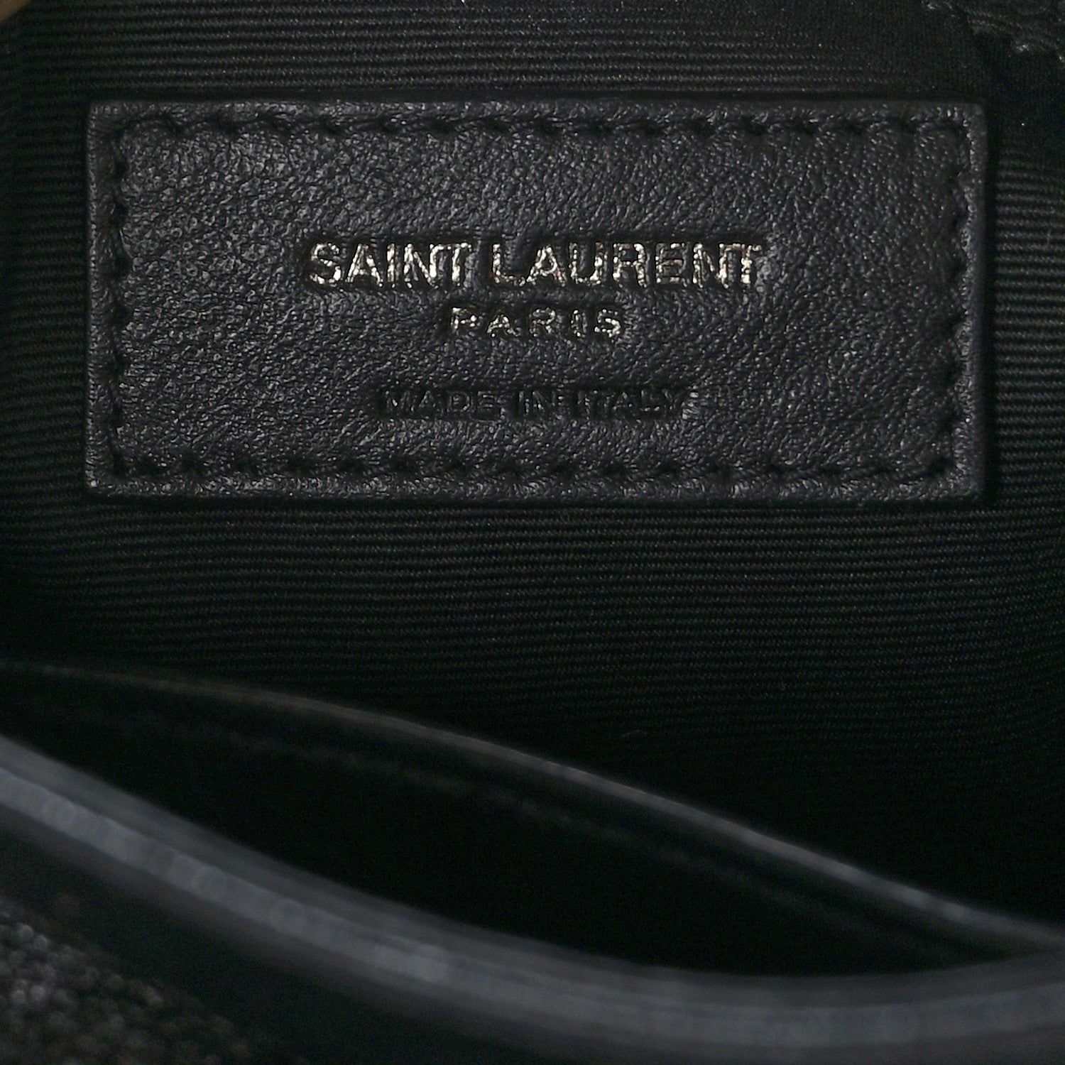 Saint Laurent Crinkled Calfskin Matelasse Monogram Medium Niki Chain Satchel Black 7 of 9