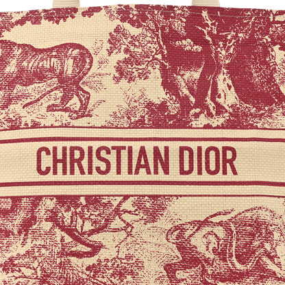 Christian Dior CHRISTIAN DIOR Straw Dioriviera Tote Red 6 of 9
