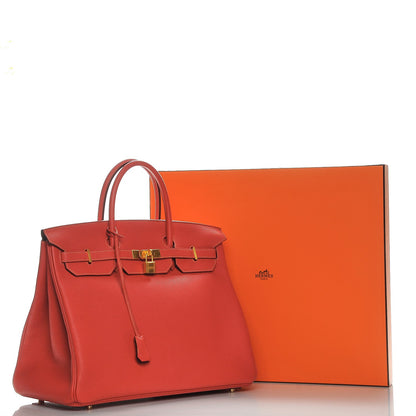 Hermes Taurillon Clemence Birkin 40 Bougainvillea Rubis 27 of 27