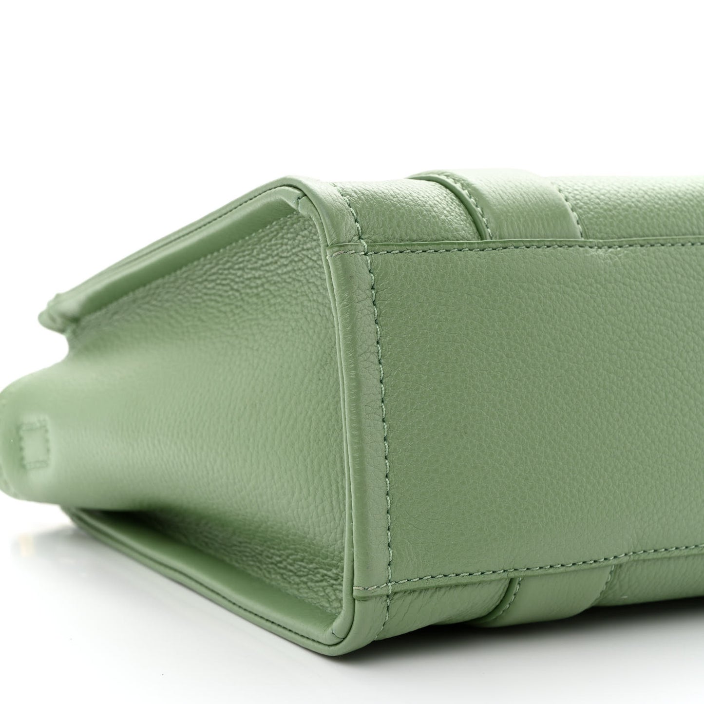 Grained Calfskin Small The Tote Bag Aspen Green