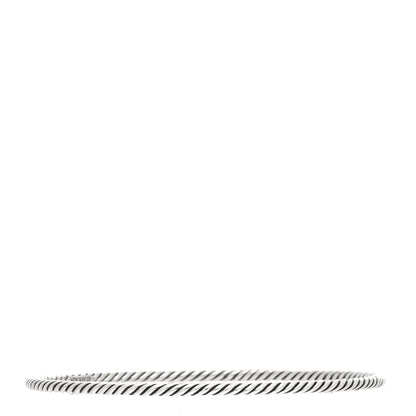 David Yurman Sterling Silver 2.5mm Cable Classics Bangle Bracelet 2 of 4