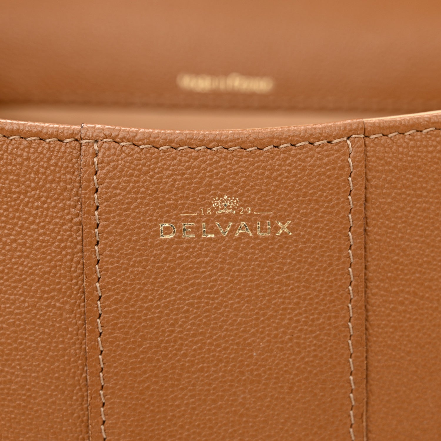 Delvaux Grained Calfskin Mini Brillant Satchel Natural 7 of 18