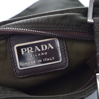 Prada Tessuto Nylon Small Flat Messenger Bag Mimetico 6 of 11