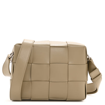 Bottega Veneta Lambskin Maxi Intrecciato Cassette Camera Bag Travertine 1 of 11