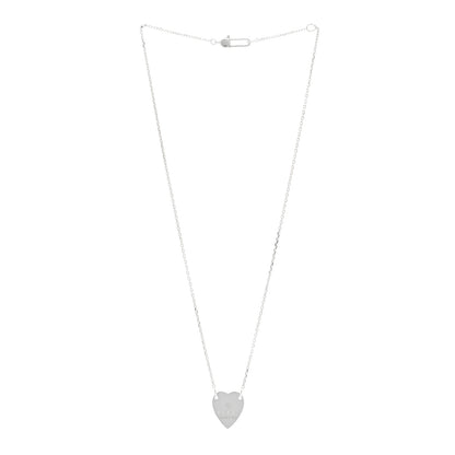 Gucci Sterling Silver Trademark Heart Pendant Necklace 3 of 5