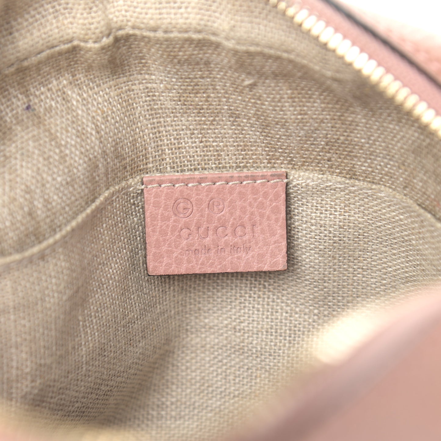 Monogram Mini Bree Messenger Bag Beige Soft Pink