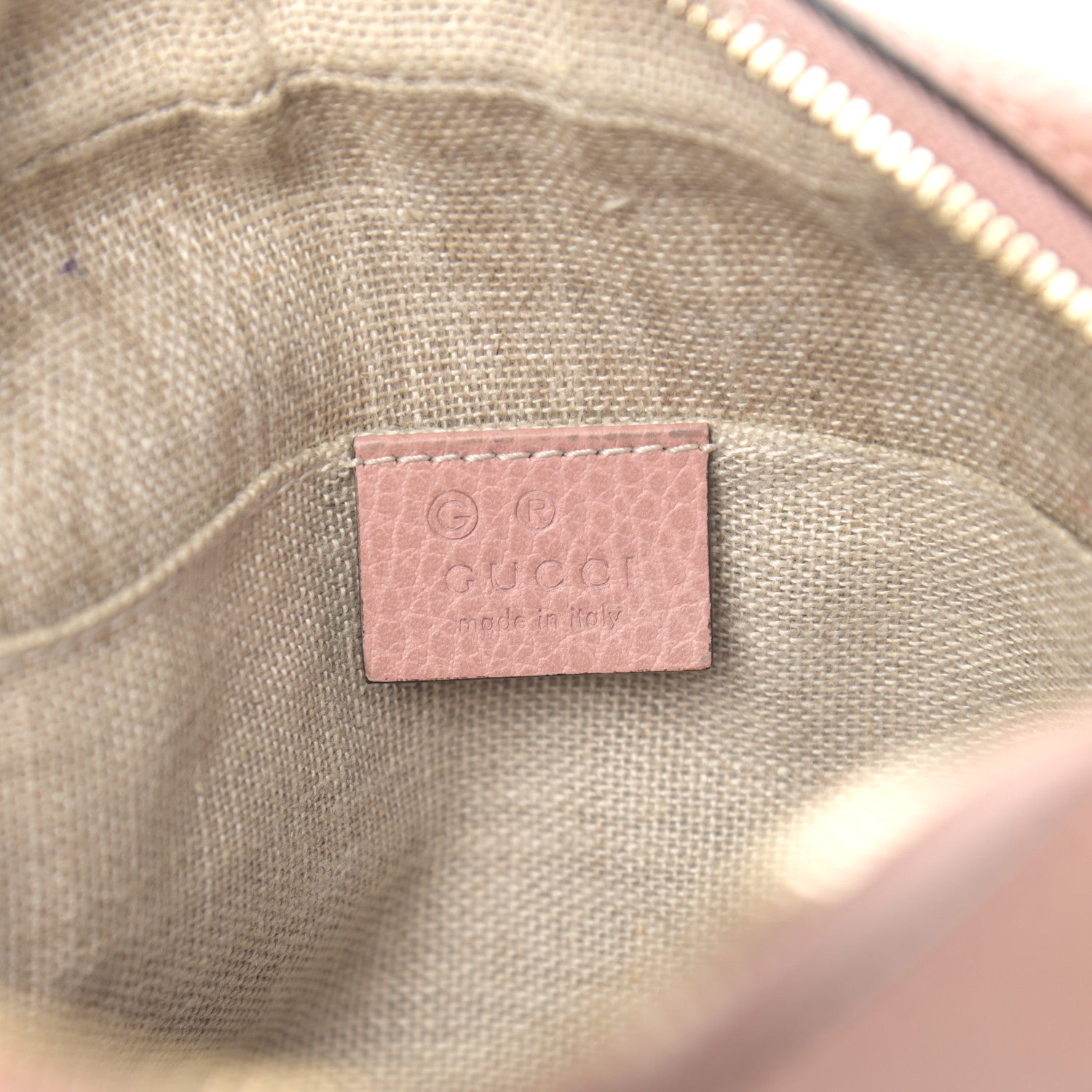 Gucci Monogram Mini Bree Messenger Bag Beige Soft Pink 6 of 14