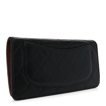 Chanel Lambskin Quilted Yen Wallet Black 3 of 8