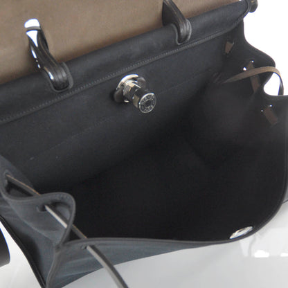 Hermes Toile Herbag Zip MM Black 8 of 8