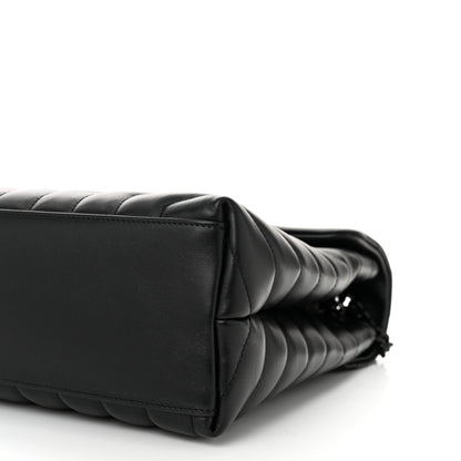 Saint Laurent Calfskin Y Quilted Monogram Monochrome Medium Loulou Chain Satchel Black 10 of 10