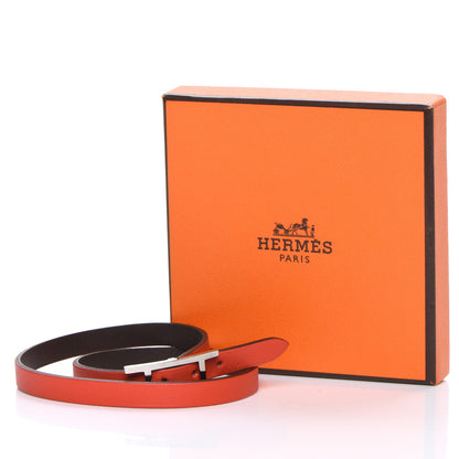 Hermes Swift Chamonix Behapi Double Tour Reversible Bracelet L Capucine Chocolate 8 of 8