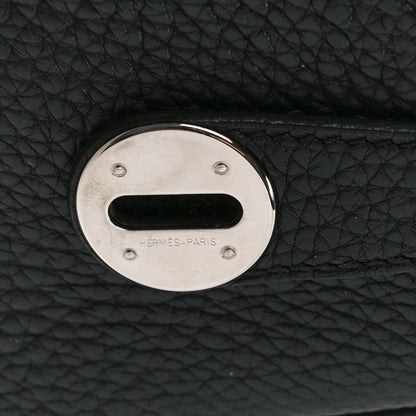 Hermes Taurillon Clemence Lindy 30 Black 7 of 13