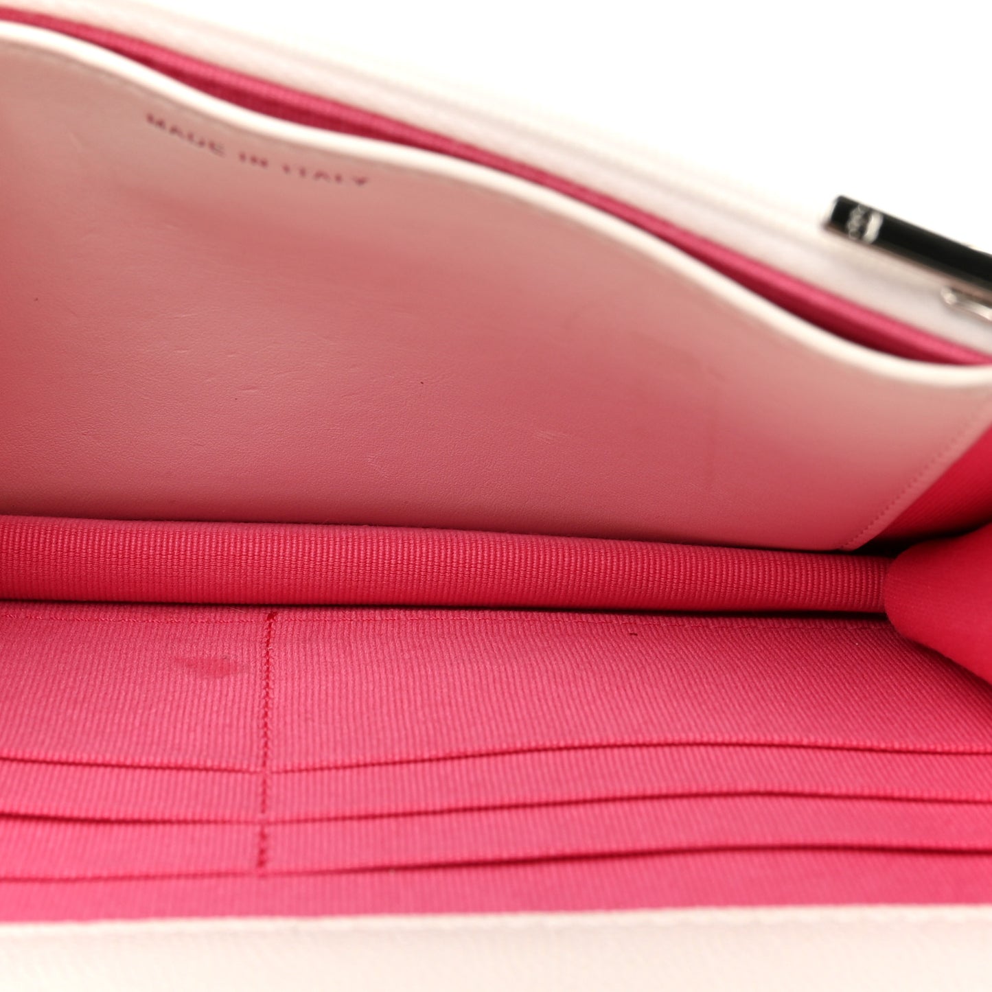 Caviar Quilted Chanel 19 Wallet On Chain WOC White Pink