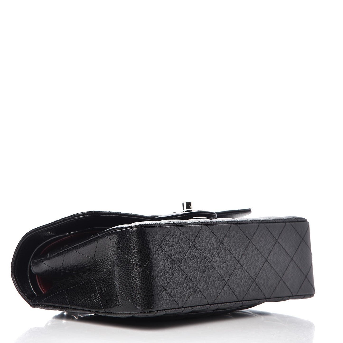 Caviar Quilted Small Double Flap Black