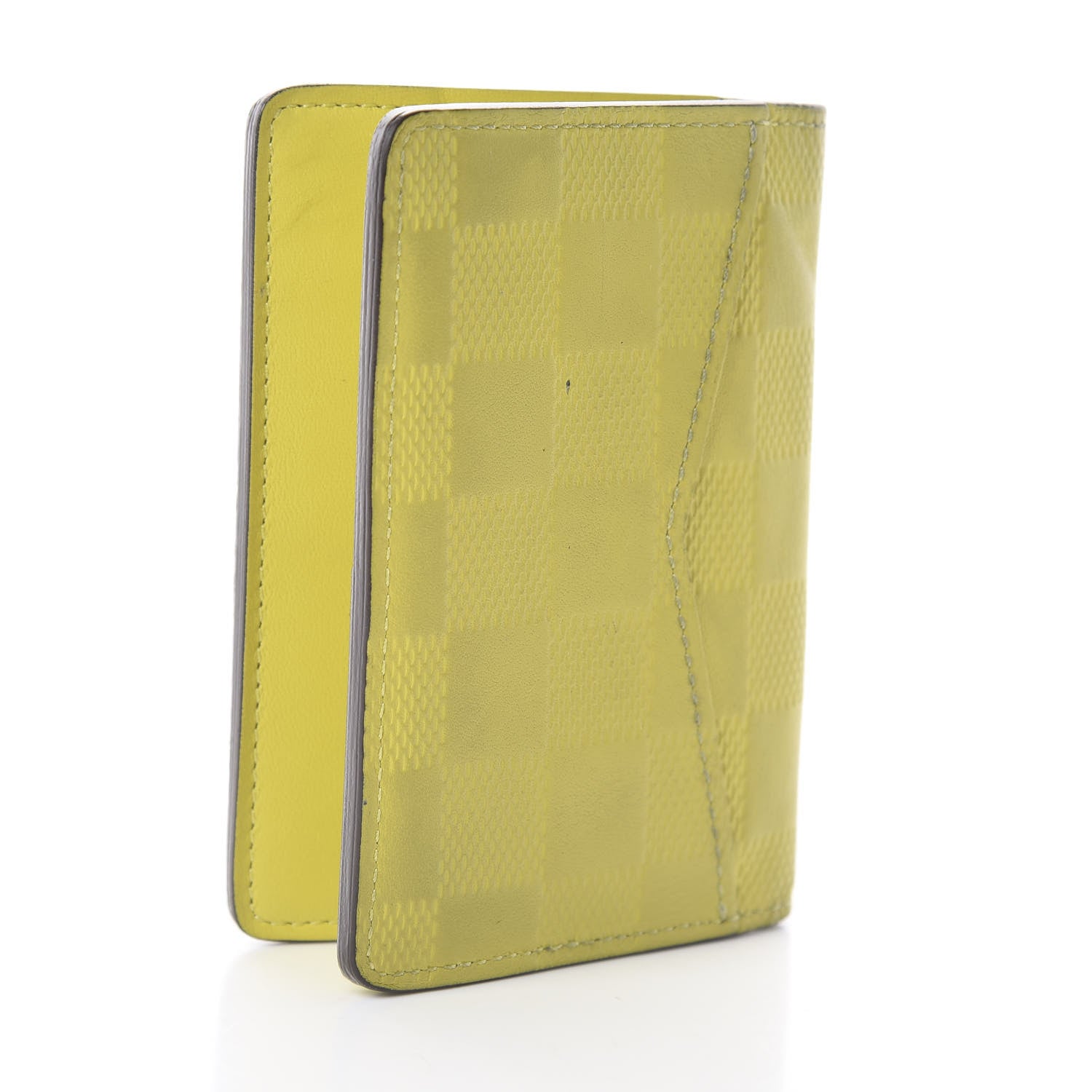 Louis Vuitton Damier Infini Pocket Organizer Vert Acide 3 of 10