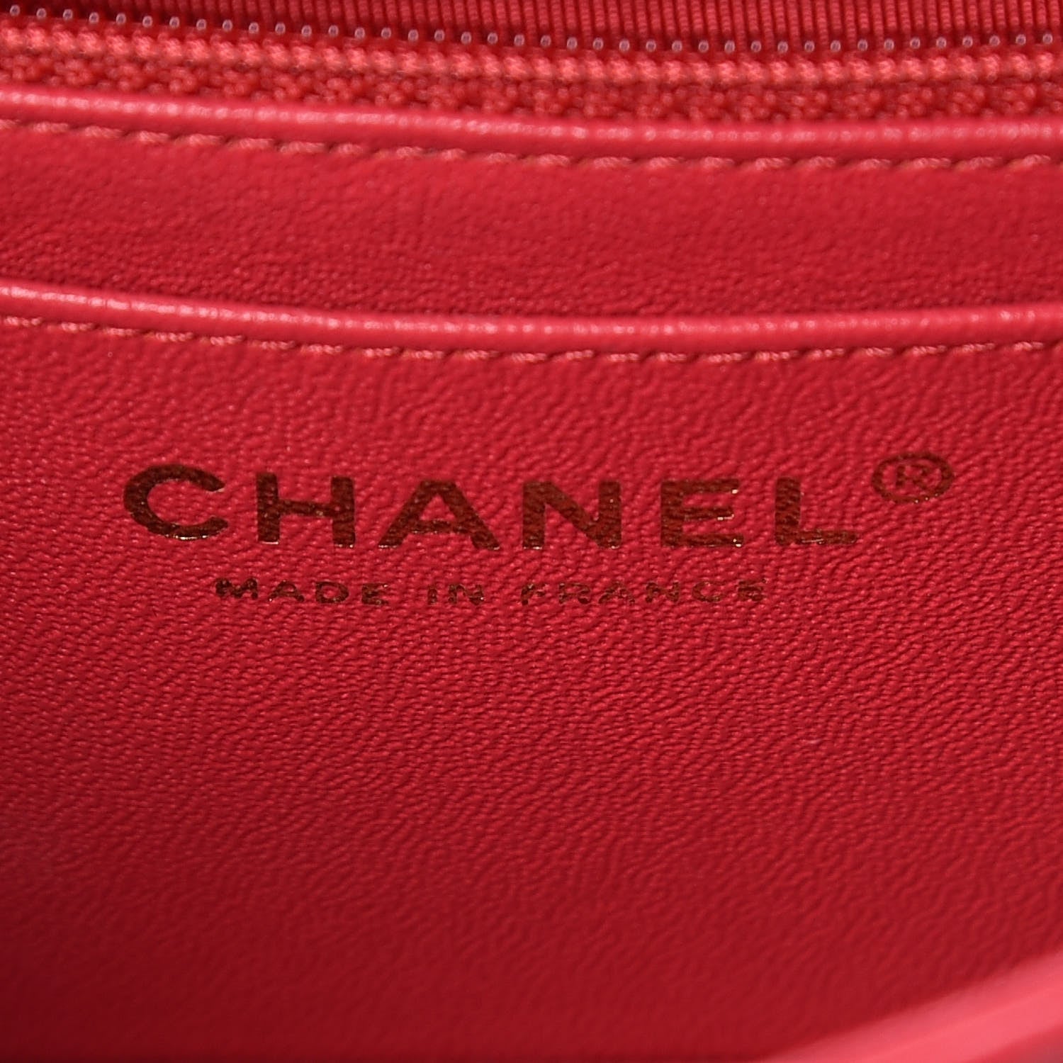 Chanel Lambskin Quilted Mini Rectangular Flap Fuchsia 8 of 11