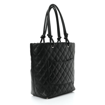 Chanel Calfskin Quilted Medium Cambon Tote Black 2 of 9