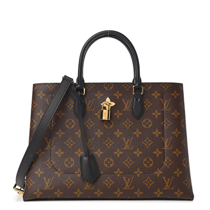 Louis Vuitton Monogram Flower Tote Black 1 of 8