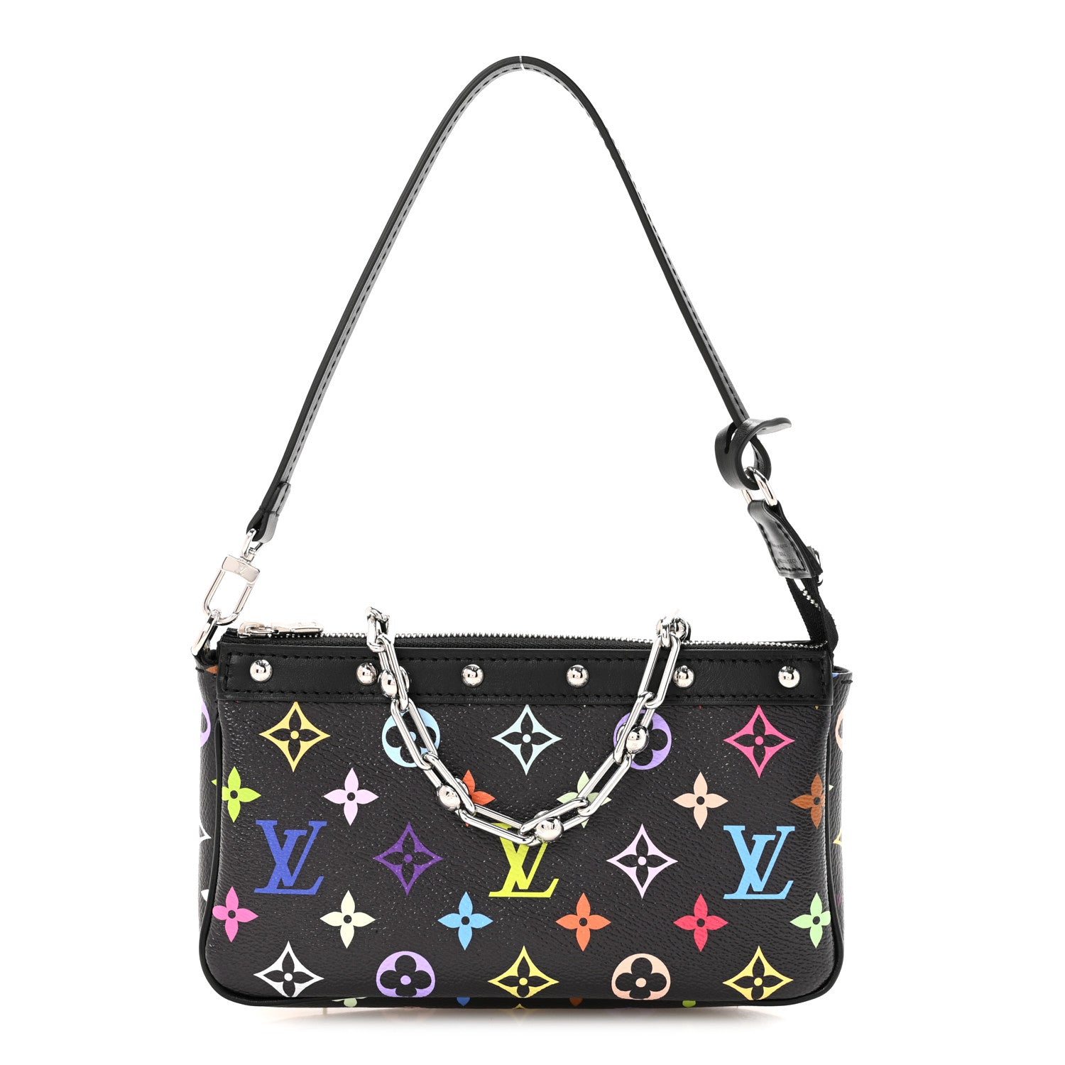 Louis Vuitton LV X TM Monogram Multicolor Pochette Accessories Black 1 of 10