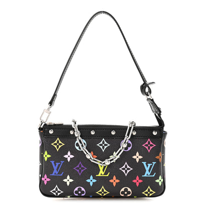 Louis Vuitton LV X TM Monogram Multicolor Pochette Accessories Black 1 of 10