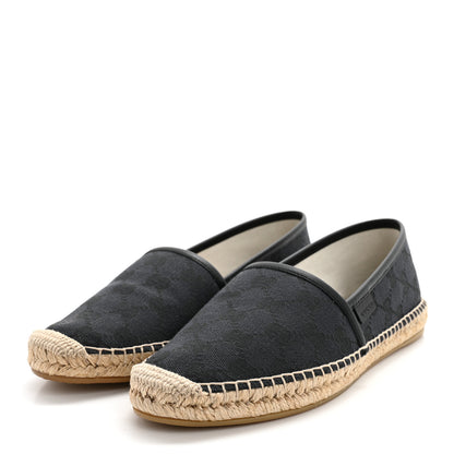 Gucci Monogram Espadrilles 37.5 Black 3 of 11