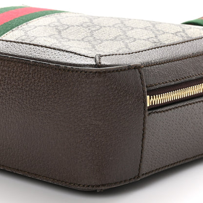 Gucci GG Supreme Monogram Web Small Ophidia Top Handle Shoulder Bag Brown 10 of 14