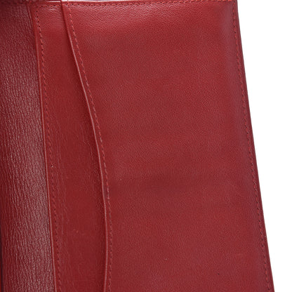 Chanel Patent Calfskin Quilted Yen Wallet Red 9 of 16