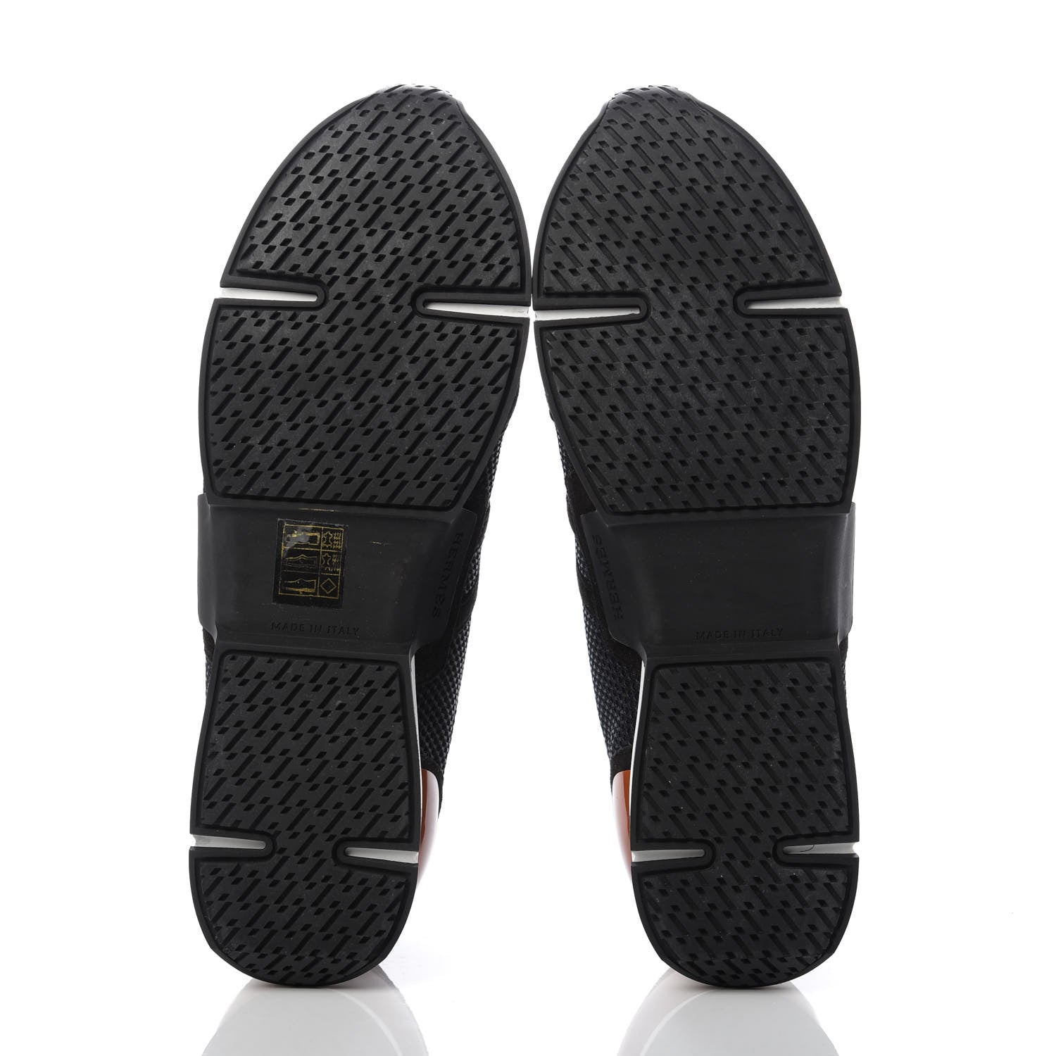 Hermes Suede Mesh Starter Sneakers 38 Black 5 of 9