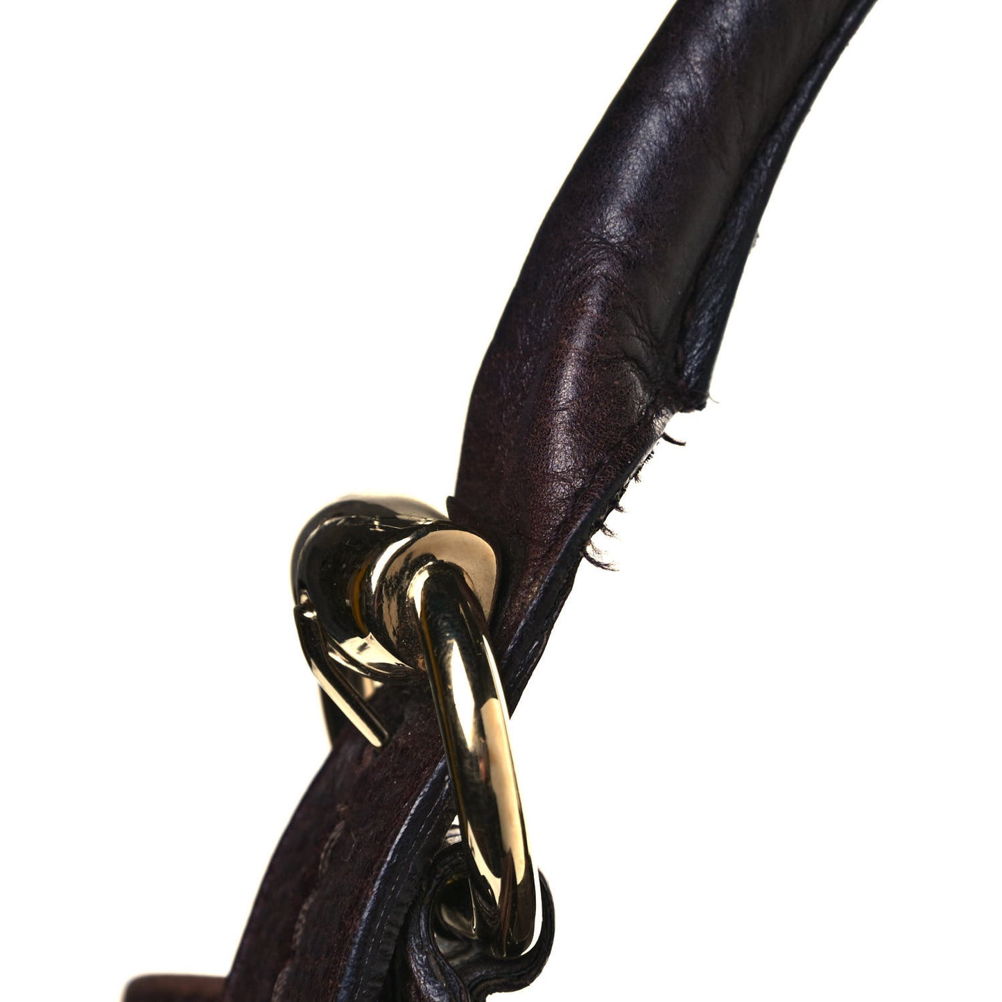 Calfskin Guccissima Trim Large Signoria Hobo Dark Brown