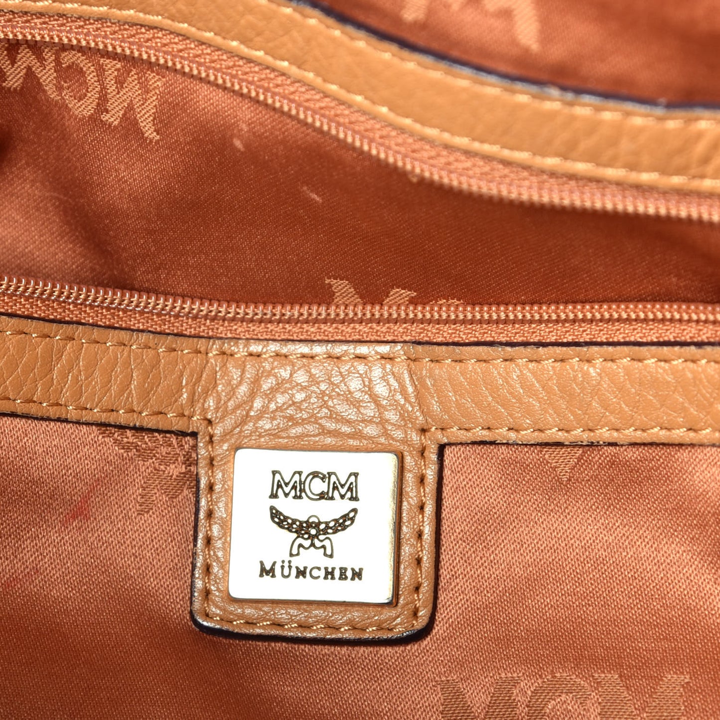 Visetos Medium Drawstring Shopper Cognac