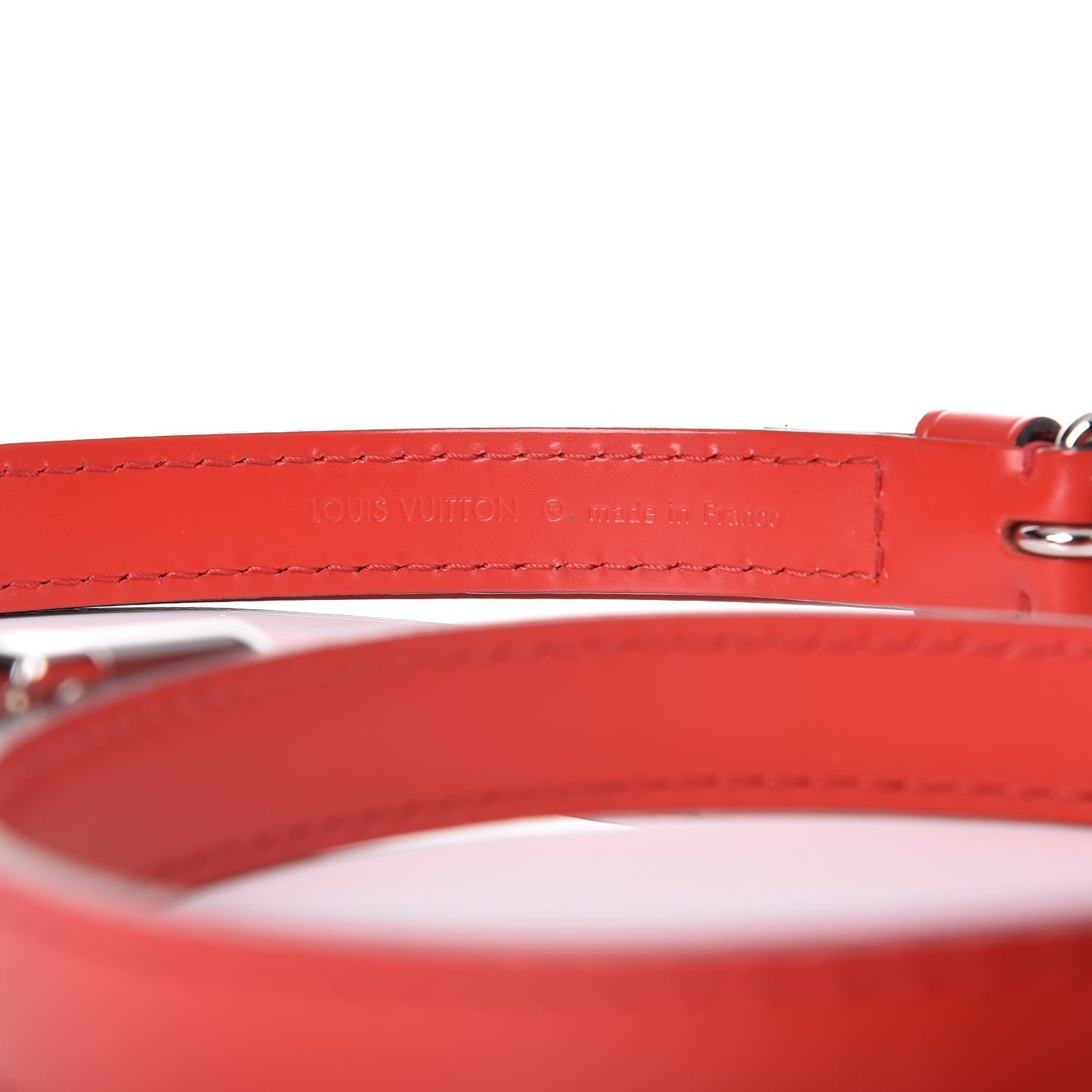 Calfskin 12mm Shoulder Strap Coquelicot