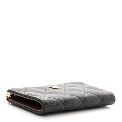 Chanel Caviar Quilted Zipped Key Holder Case Black 4 of 10