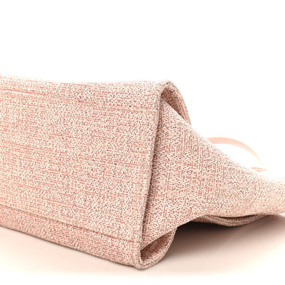 Chanel Lurex Boucle Deauville Medium Tote Pink 10 of 10