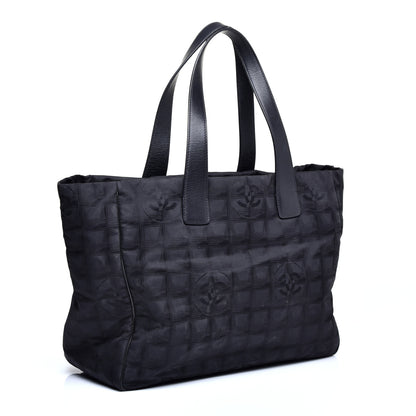 Chanel Nylon Large Travel Tote Black 3 of 10