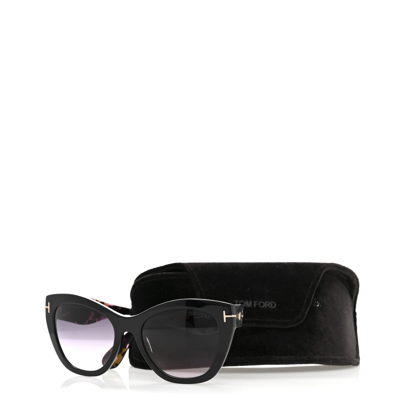 Acetate Cara Sunglasses TF940 Black Gradient Smoke