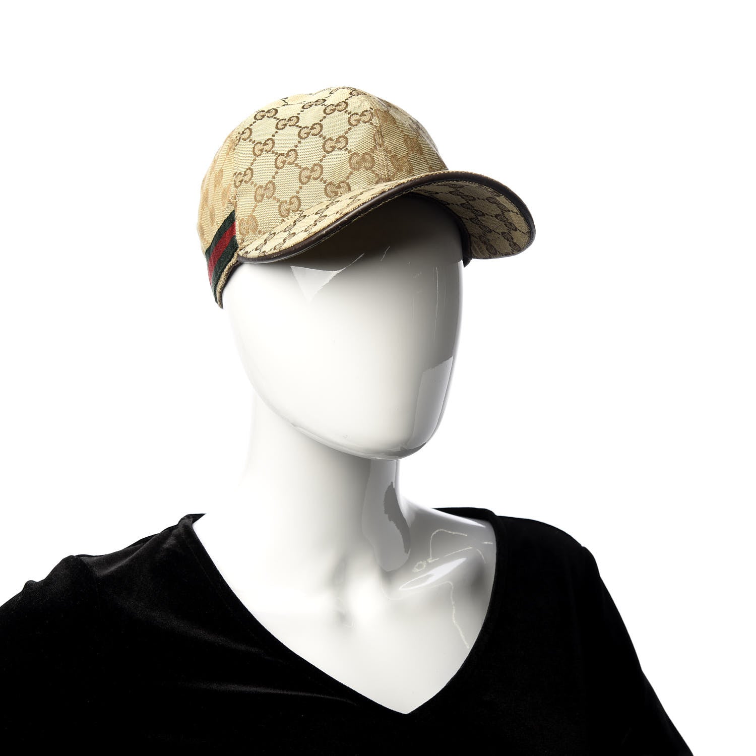 Gucci Monogram Web Baseball Hat XL Beige Cocoa 2 of 8