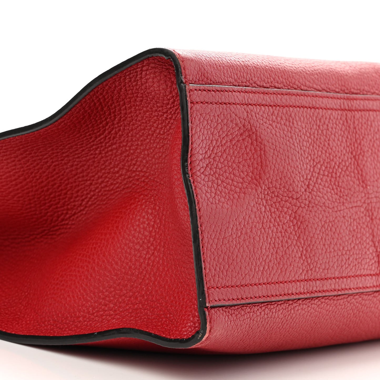 Calfskin Medium GG Marmont Top Handle Bag Vulcanic Red