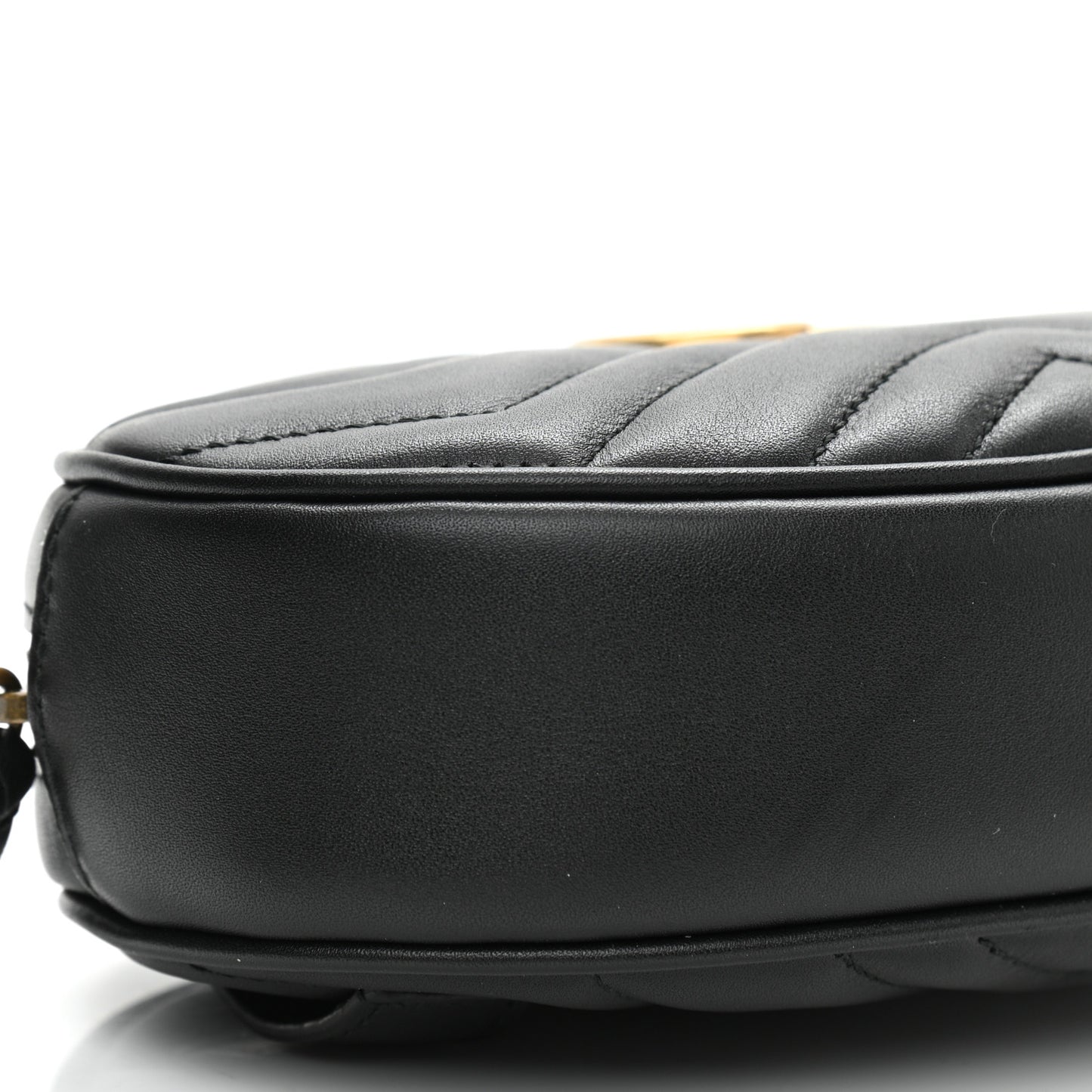 Calfskin Matelasse GG Marmont Belt Bag 85 34 Black