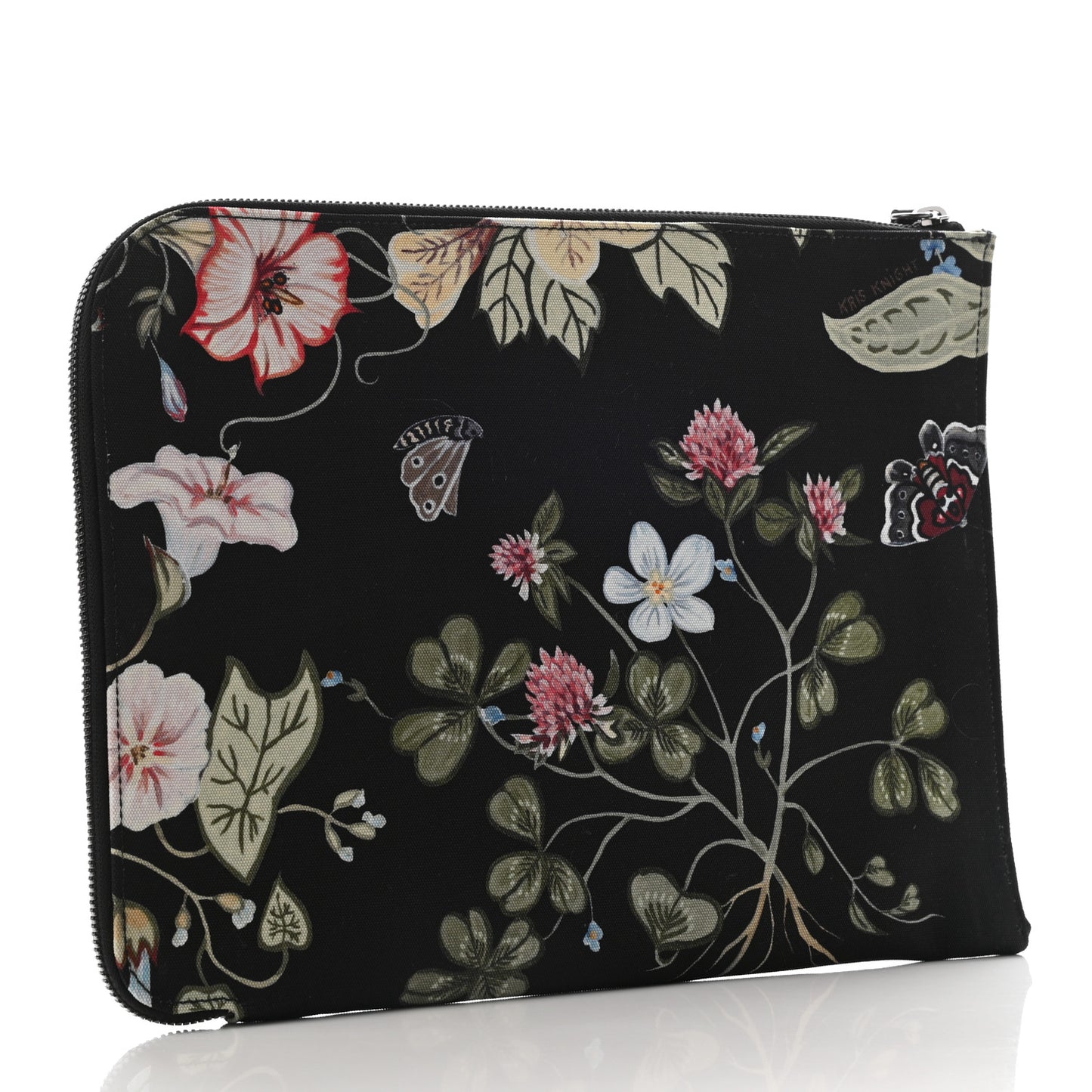 Canvas Flora Knight Travel Laptop Document Case Black
